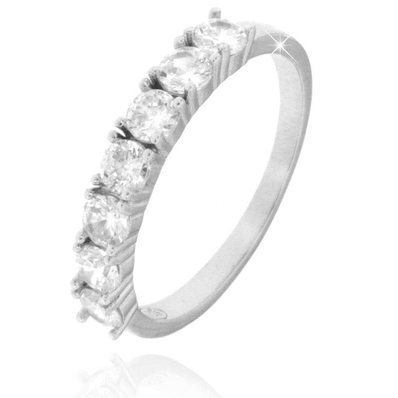 Anello Veretta 7 zirconi 2,5 mm