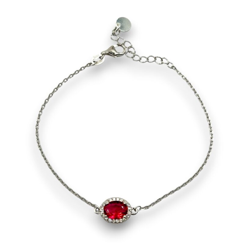 Bracciale ovale rubino