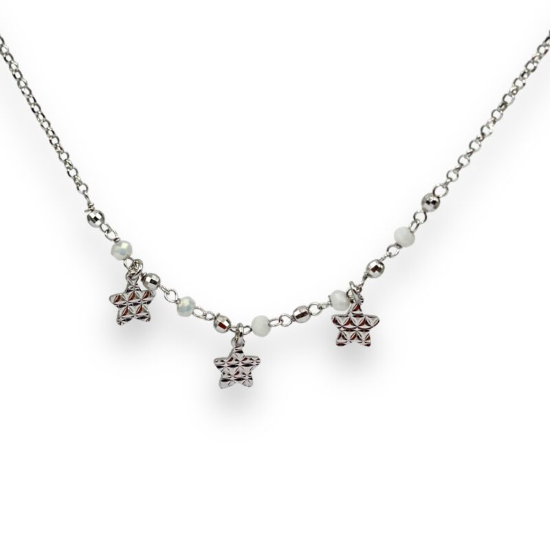 Collana stelle e perline sfaccettate