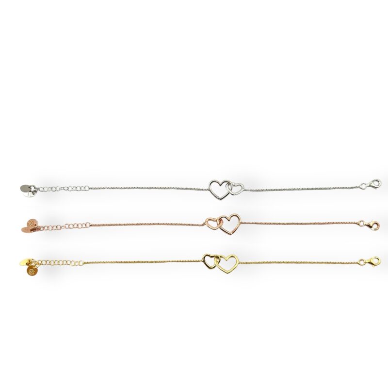 Bracciale cuore incatenato