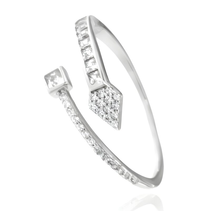 Anello snake con zirconi