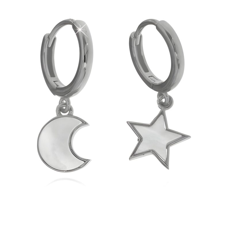 Orecchini scattino stella e luna