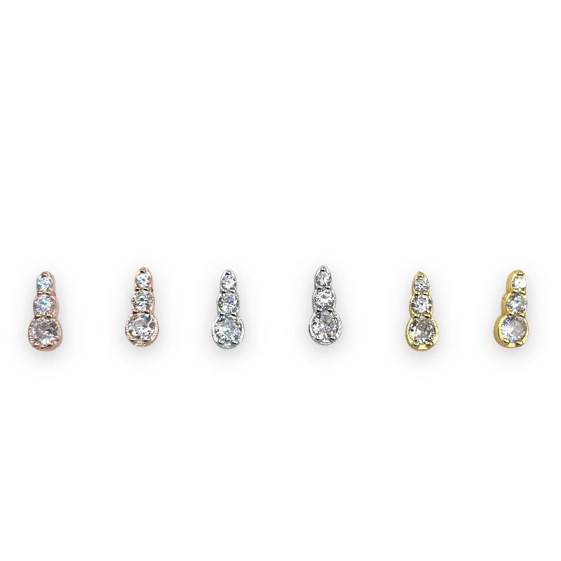 Blister di orecchini trilogy