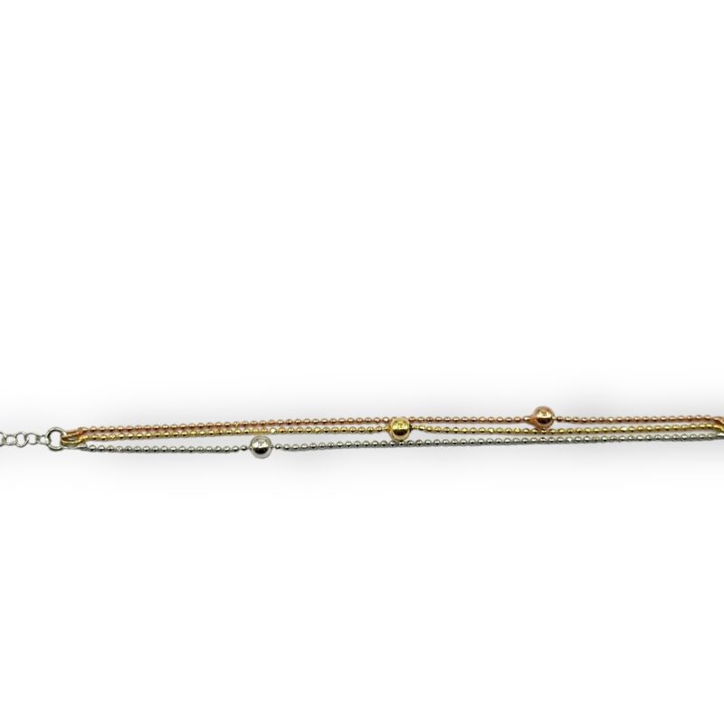 Bracciale mini palline 3 fili