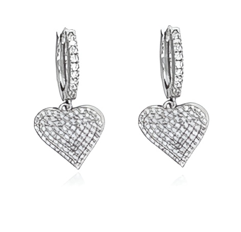 Orecchini Cuori zirconati