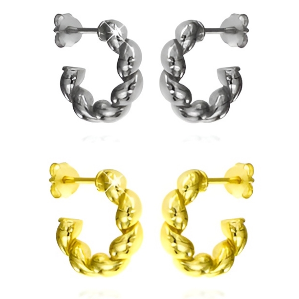 Orecchini creola intrecciato