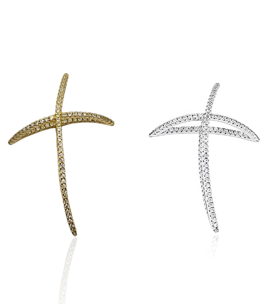 Collana pendente croce