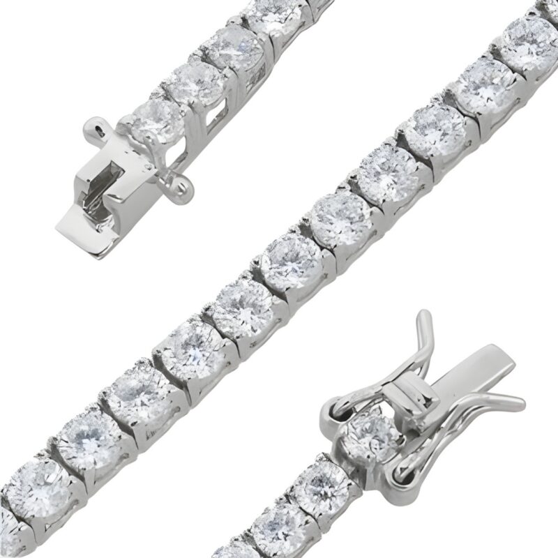 Bracciale Tennis con zirconi bianchi 1,5