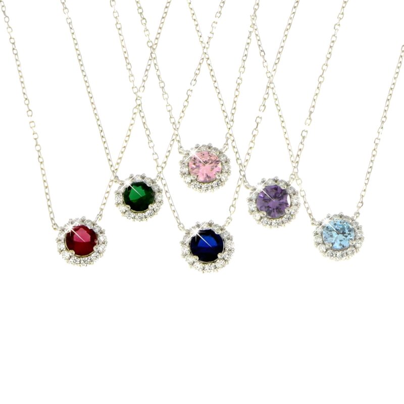 Collana forzatina zircone tondo