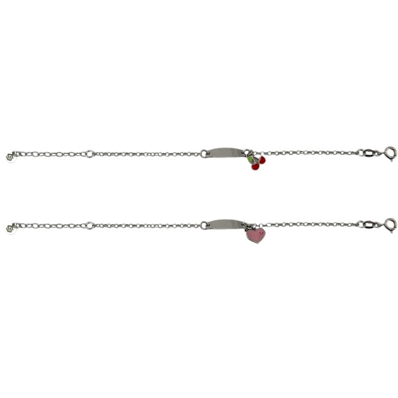 Bracciale cuore e ciliegia