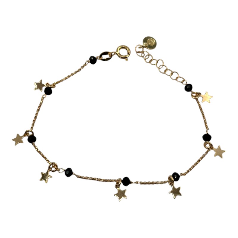 Bracciale con stelline e sfere sfaccettate