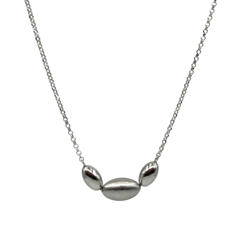 Collana 3 sfere ovali