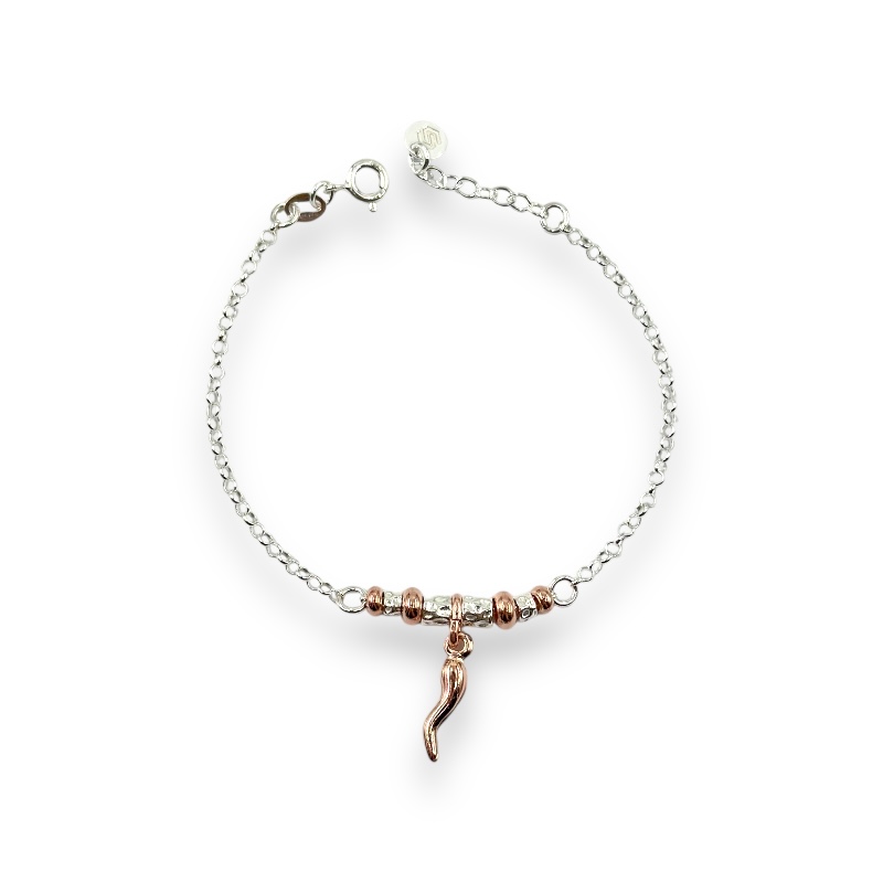 Bracciale pepite e corno