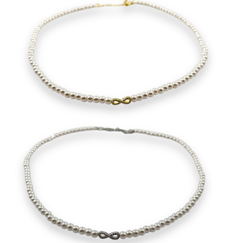 Girocollo infinito con perle