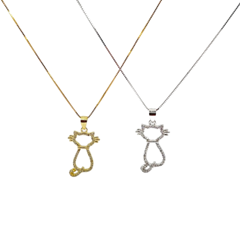 Collana sagoma gatto