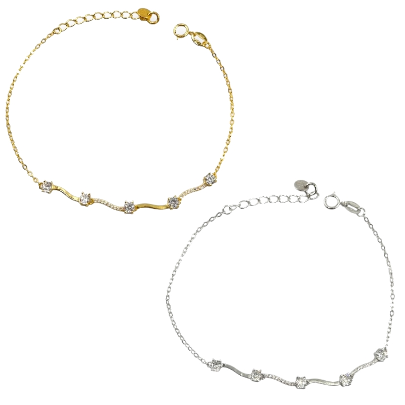 Bracciale con zirconi