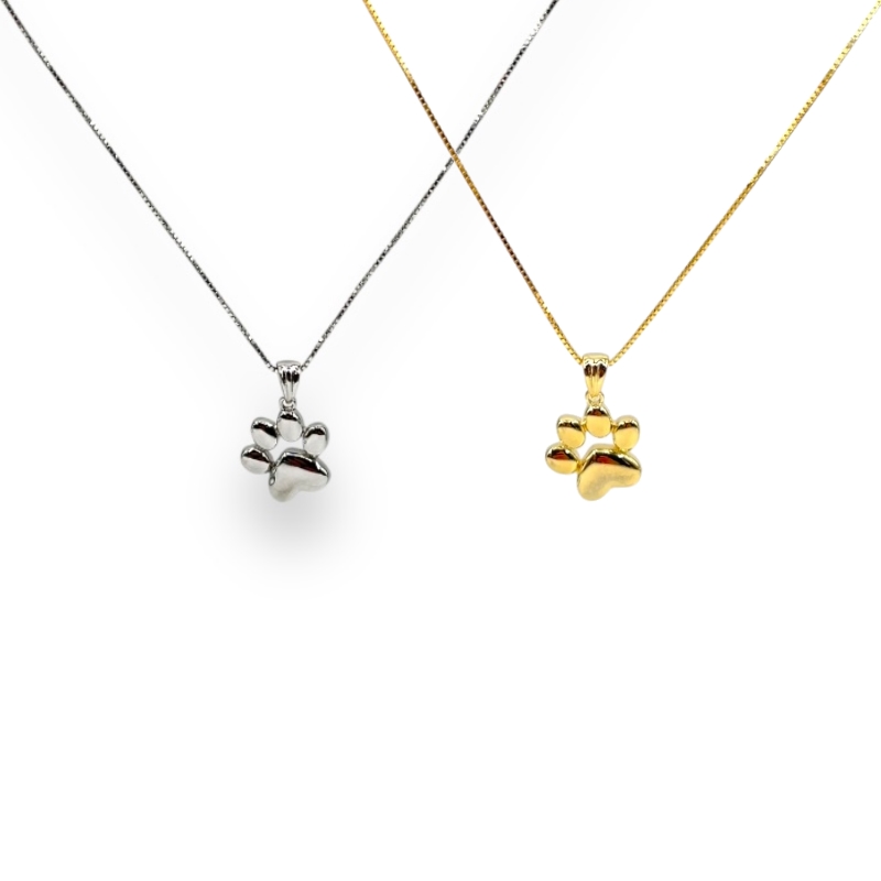 Collana zampetta liscia