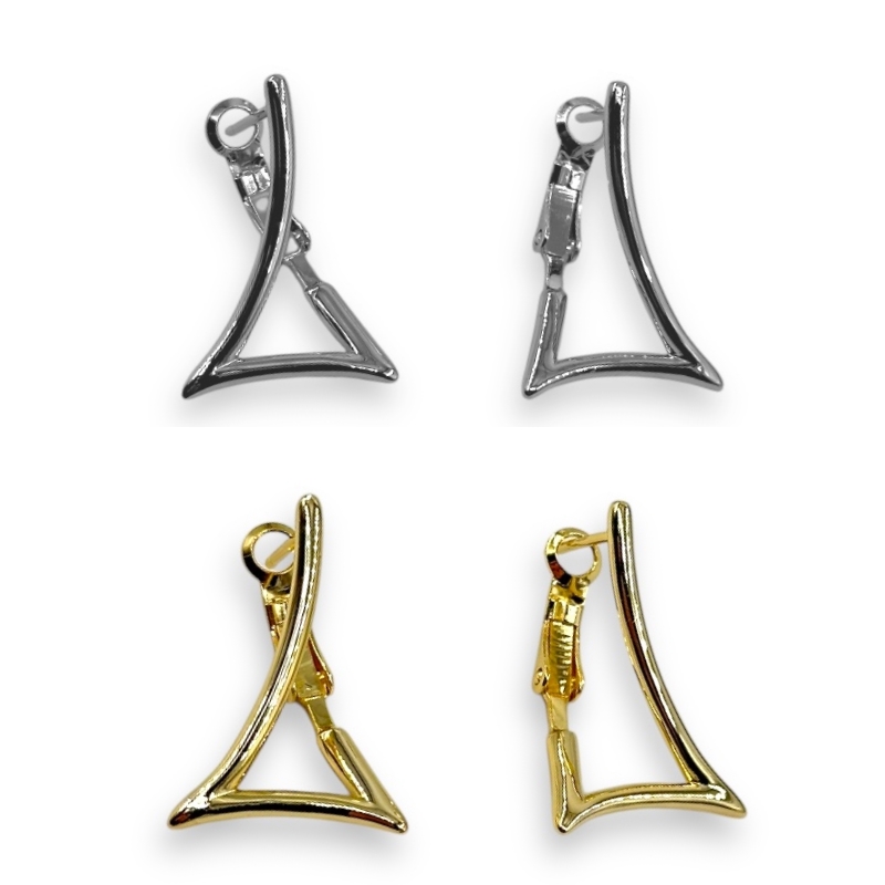 Orecchini a scattino triangolari