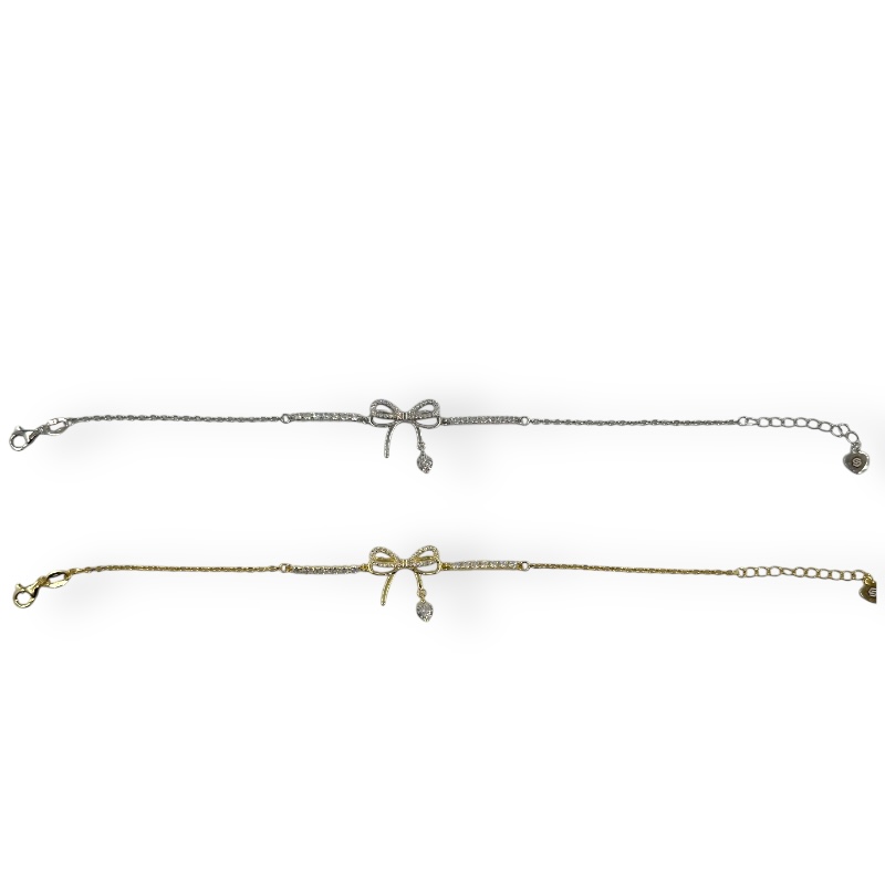 Bracciale con fiocco centrale