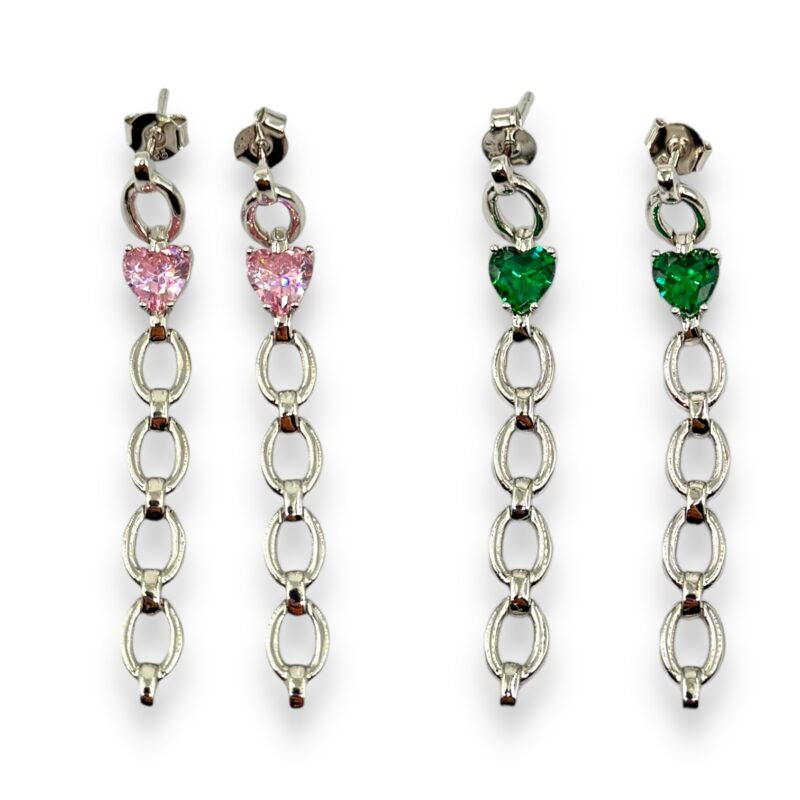 Orecchini Pendenti e cuore