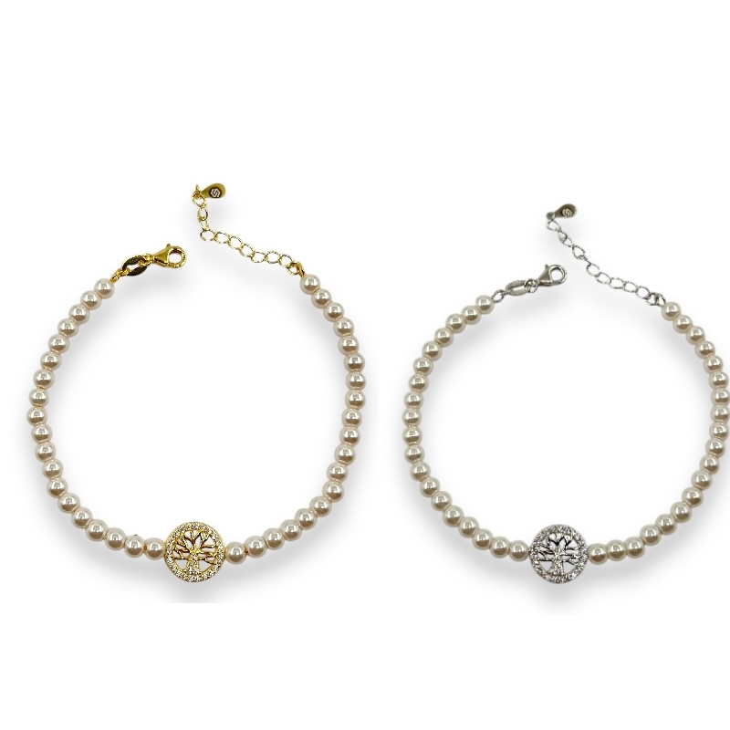 Bracciale perle e albero della vita