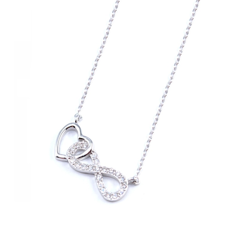 Collana infinito e cuore