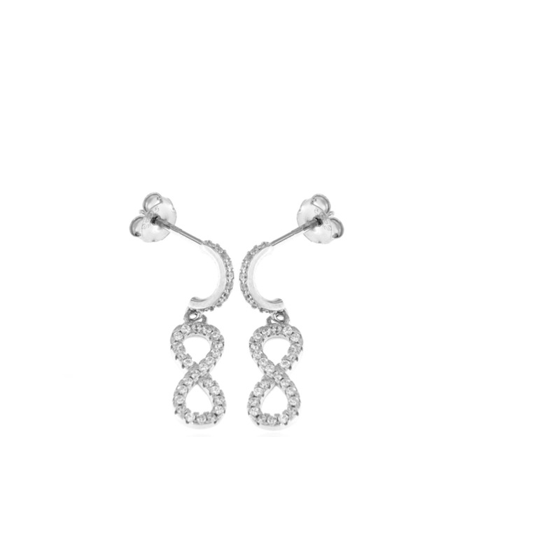 Orecchini pendenti infinito