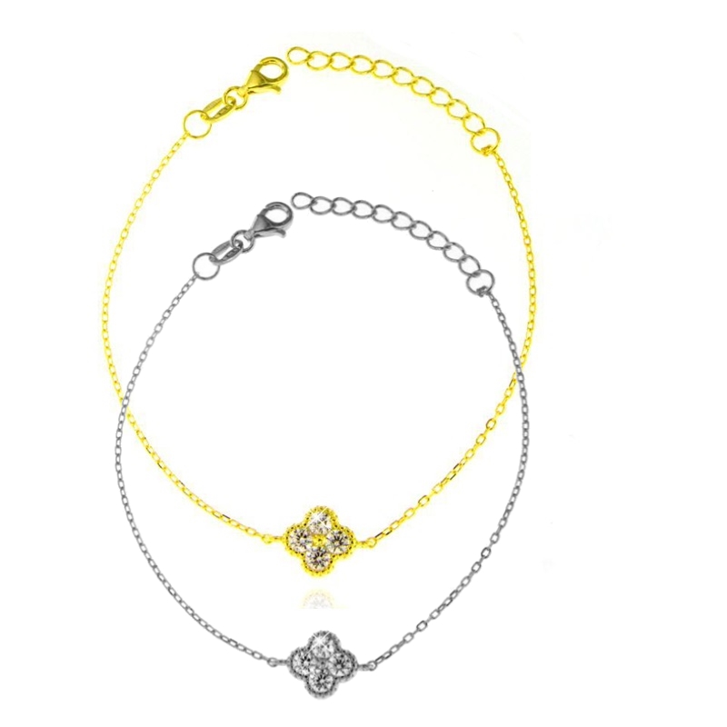 Bracciale quadrifoglio