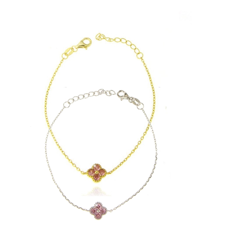 Bracciale quadrifoglio