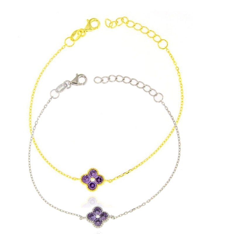 Bracciale quadrifoglio