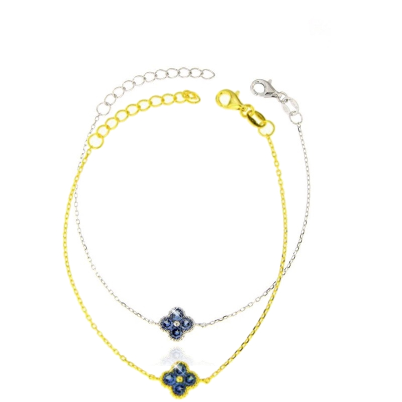 Bracciale quadrifoglio