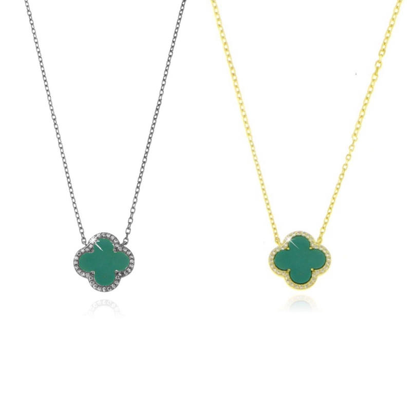 Collana quadrifoglio grande