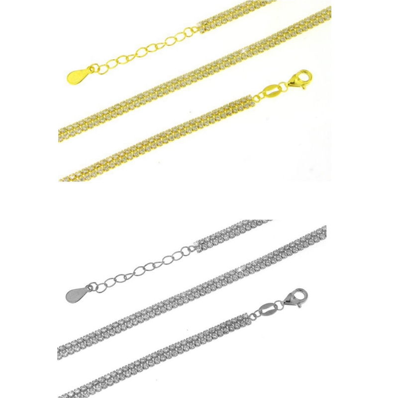 Bracciale doppio tennis