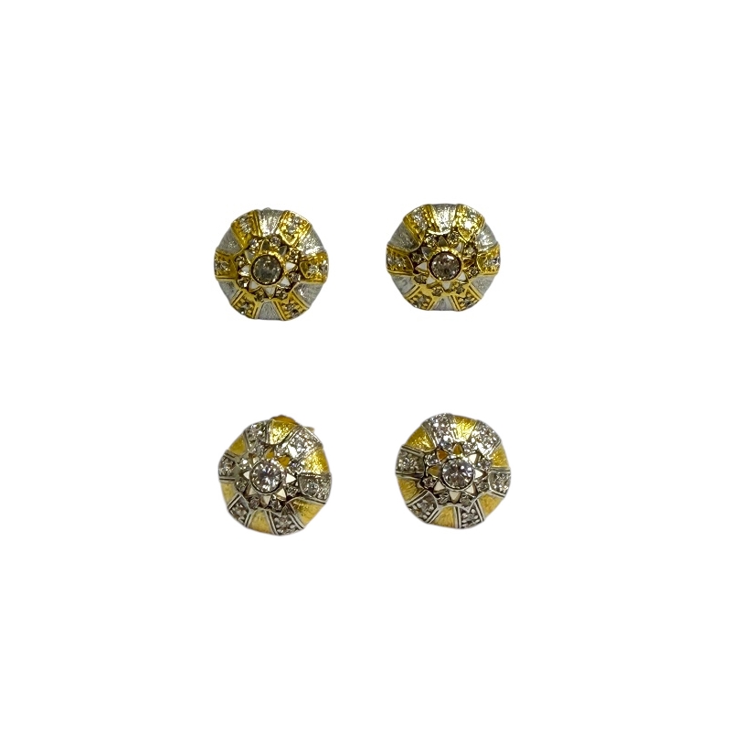 Orecchini bottoncino antico