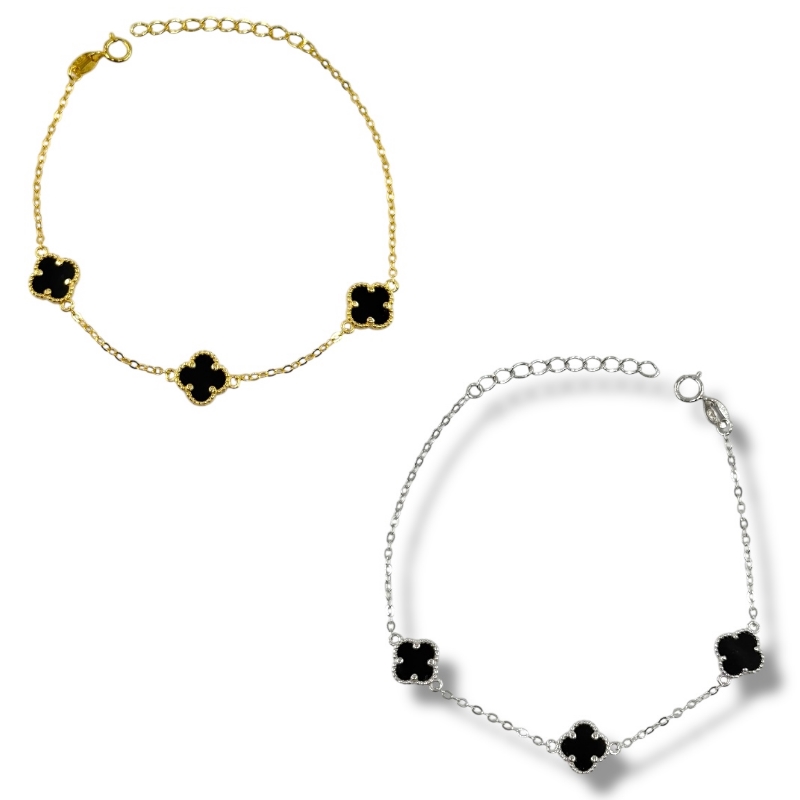 Bracciale 3 quadrifogli