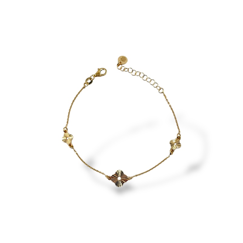 Bracciale tre quadrifogli