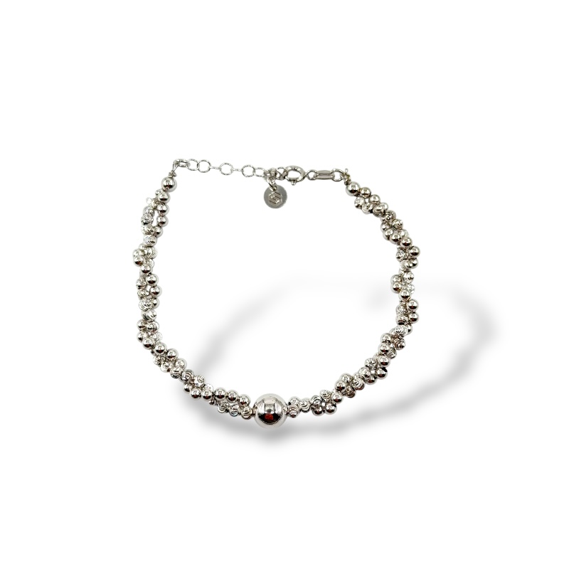 Bracciale milleluci con sfera lucida