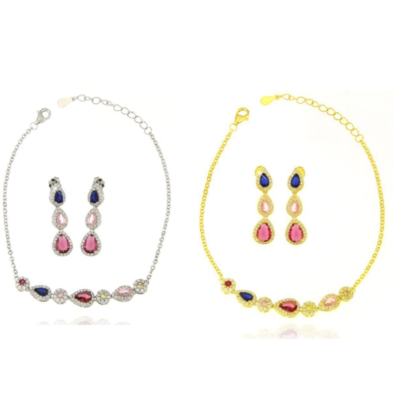 Completo bracciale e orecchini