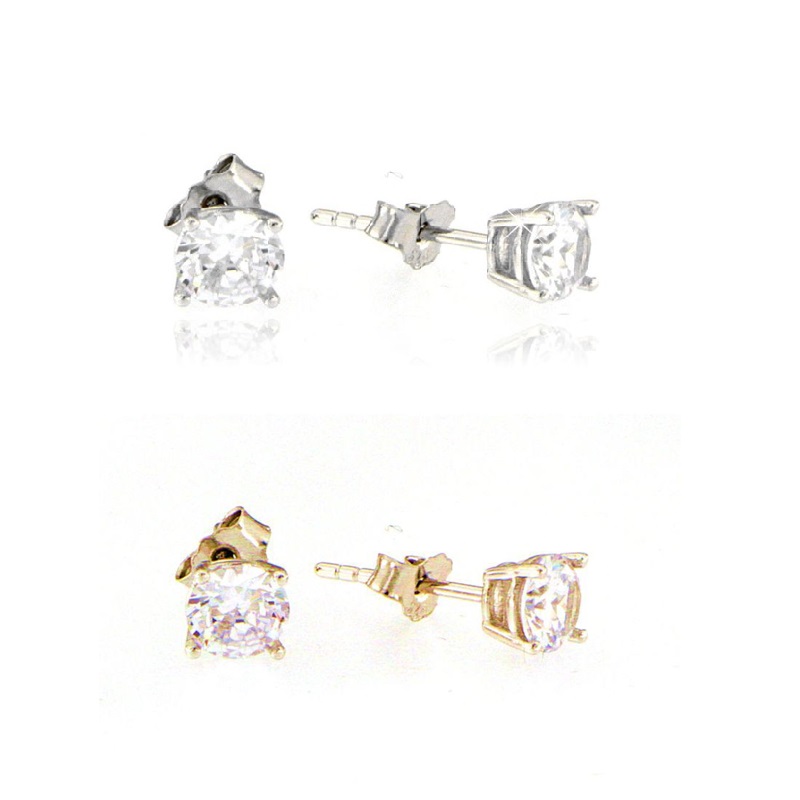 Orecchini punto luce 3 mm