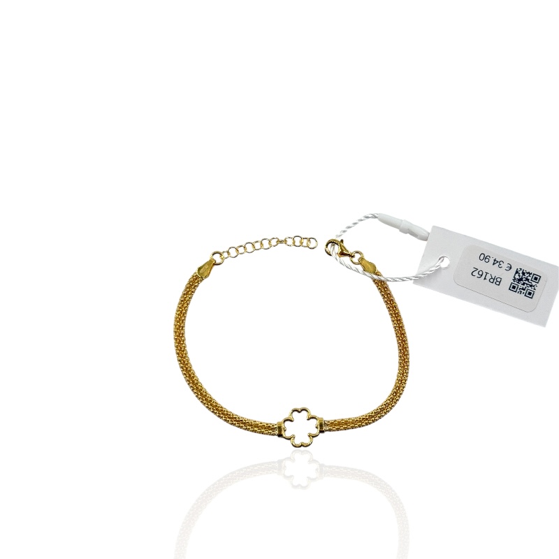 Bracciale doppio filo e quadrifogli