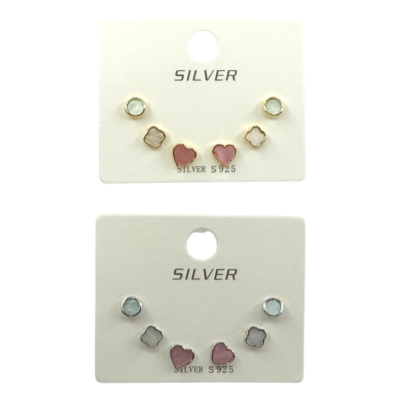 Set Orecchini smaltati