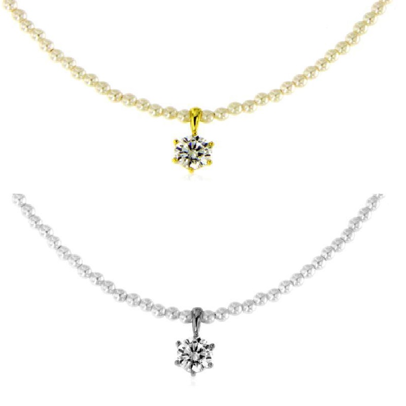 Collana perline e punto luce