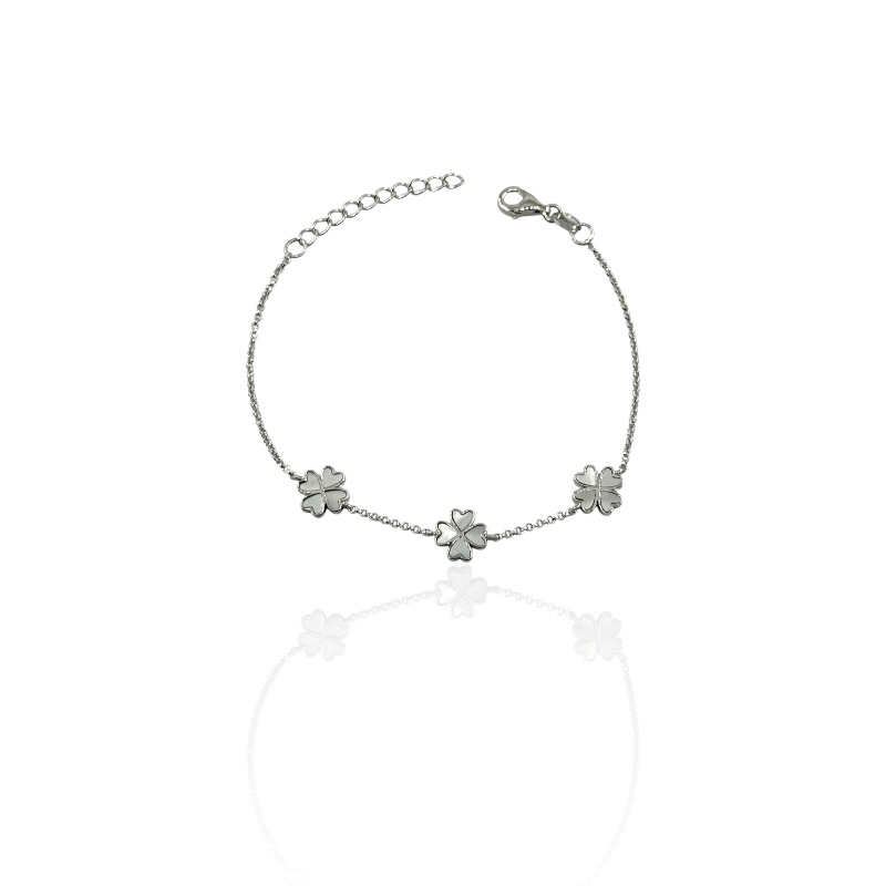Bracciale 3 quadrifogli