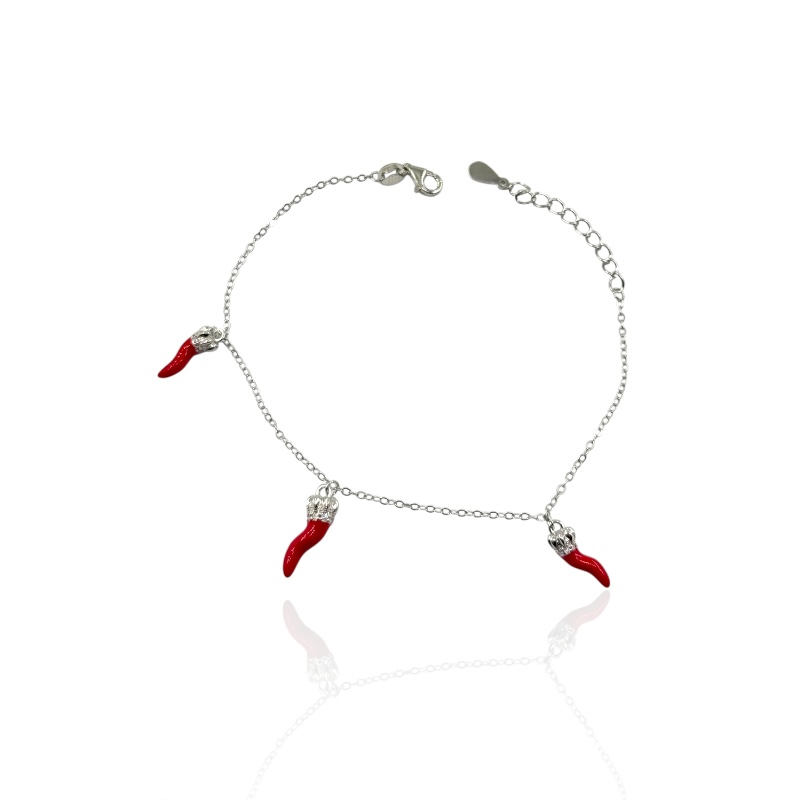 Bracciale corni rossi