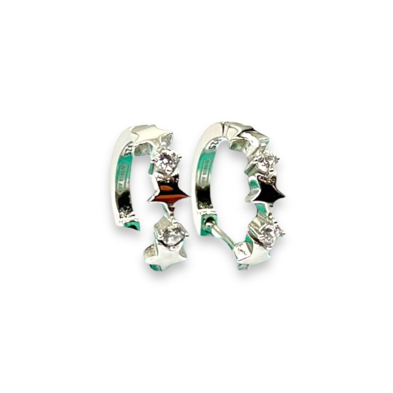 Orecchini cerchietto e stelline