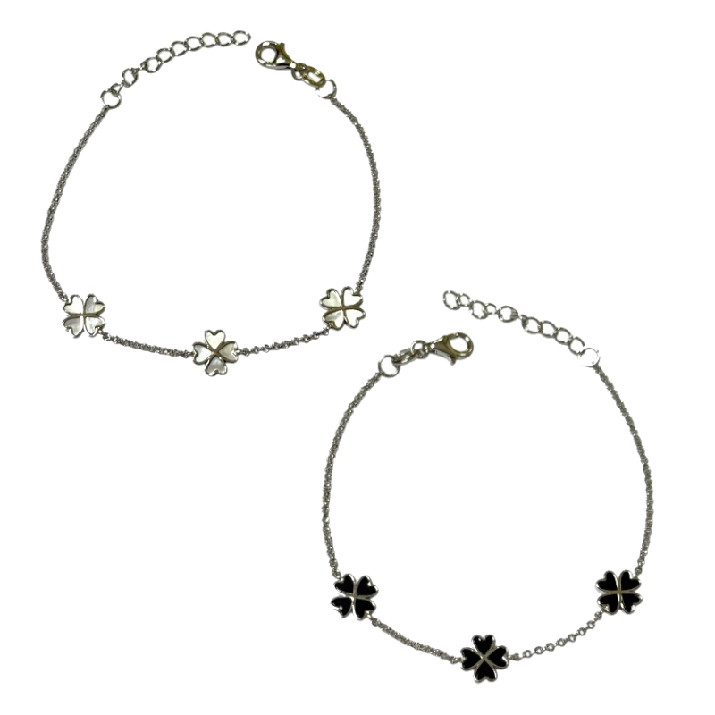 Bracciale 3 quadrifogli
