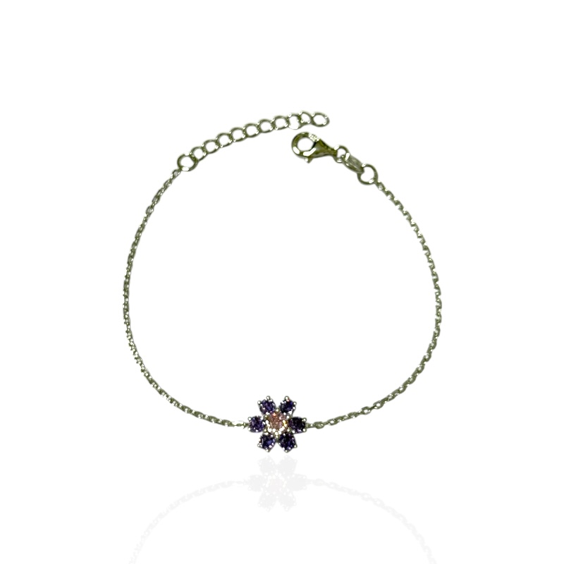 Bracciale Fiore zirconato