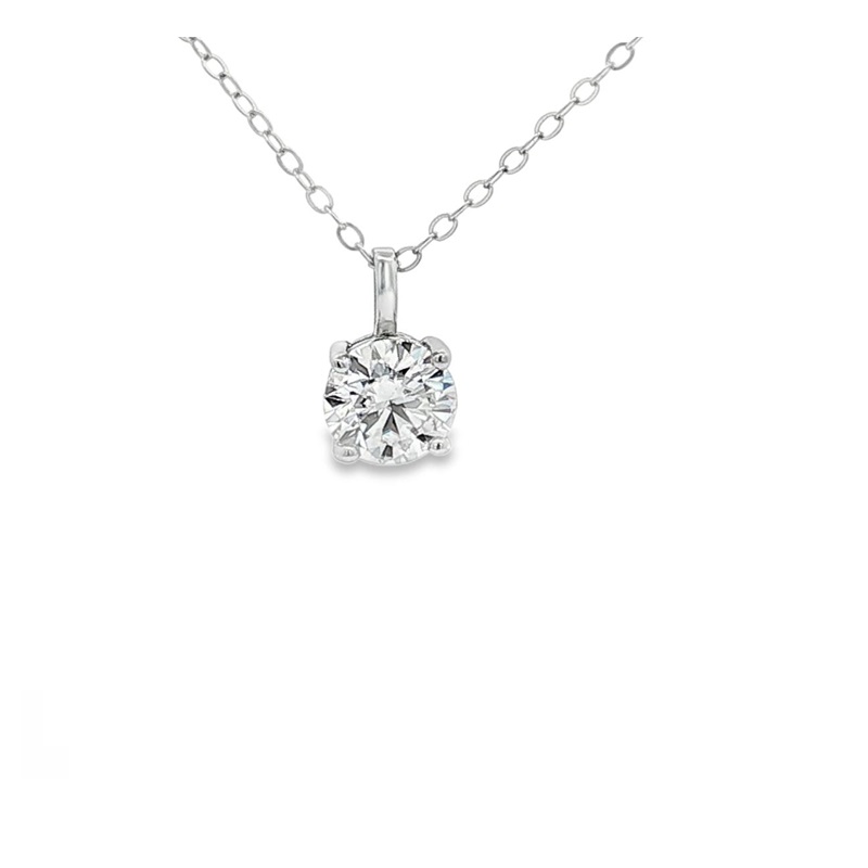 Collana Punto luce moissanite 4 mm