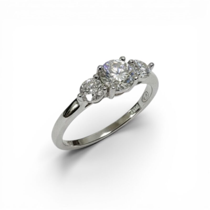 Trilogy Degradè con Moissanite