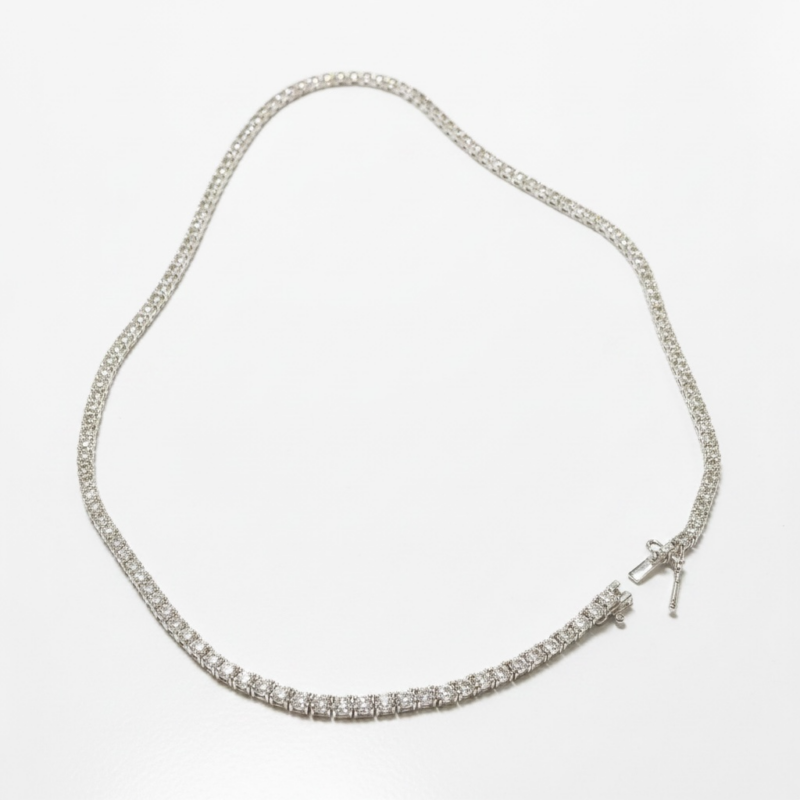 Collana tennis 3 mm lunga 50 cm